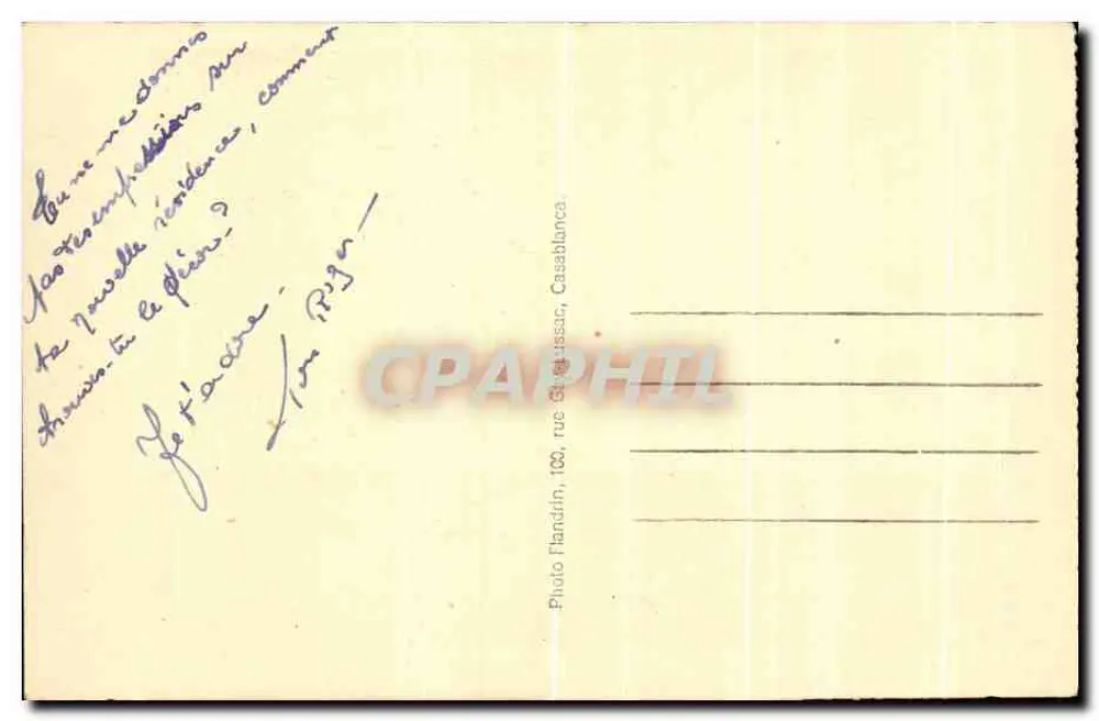 मरोक्को — पाल्मराइये — फोटो फ्लैंड्रिन, संख्या 226 - पीछे