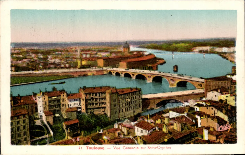 Toulouse — Allgemeiner Blick über Saint-Cyprien — Cély, n°41 - Vorderseite