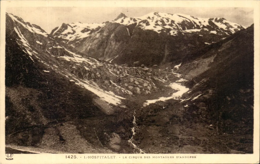 I.-HOSPITALET — AUSSTICHT AUF DEN CIRQUE DES MONTAGNES D'ANDOPRÉ — ÉDITIONS PYRÉNÉES Océan - Vorderseite
