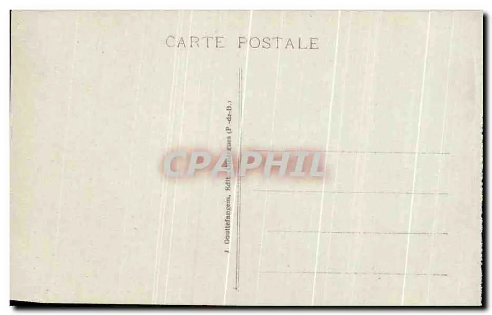 Monumento Vercingétorix — Clermont-Ferrand — G. D'O. - 1083 - Verso