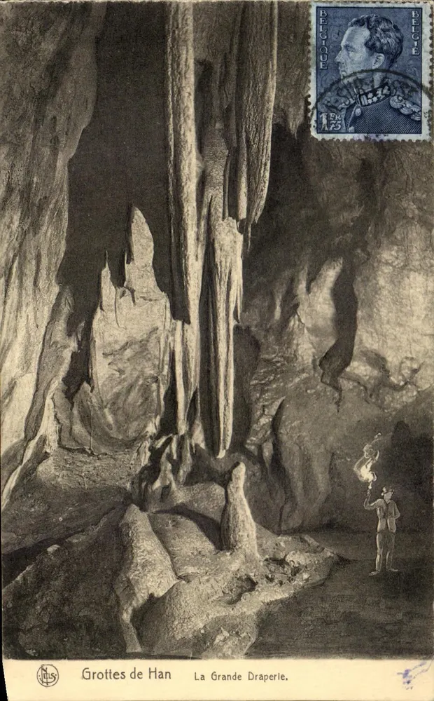 Grutas de Han — A Grande Draperle — Editor J. LELS, No 17 - Frente