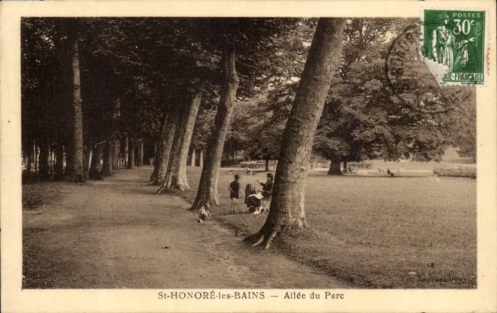 St-HONORÉ-les-BAINS — Avenida do Parque — Éd. Jacquet - Frente