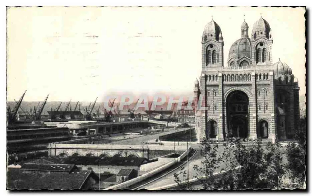 La Cathédrale et les Quais — vue de Marseille — éditeur Mirelle - Vorderseite