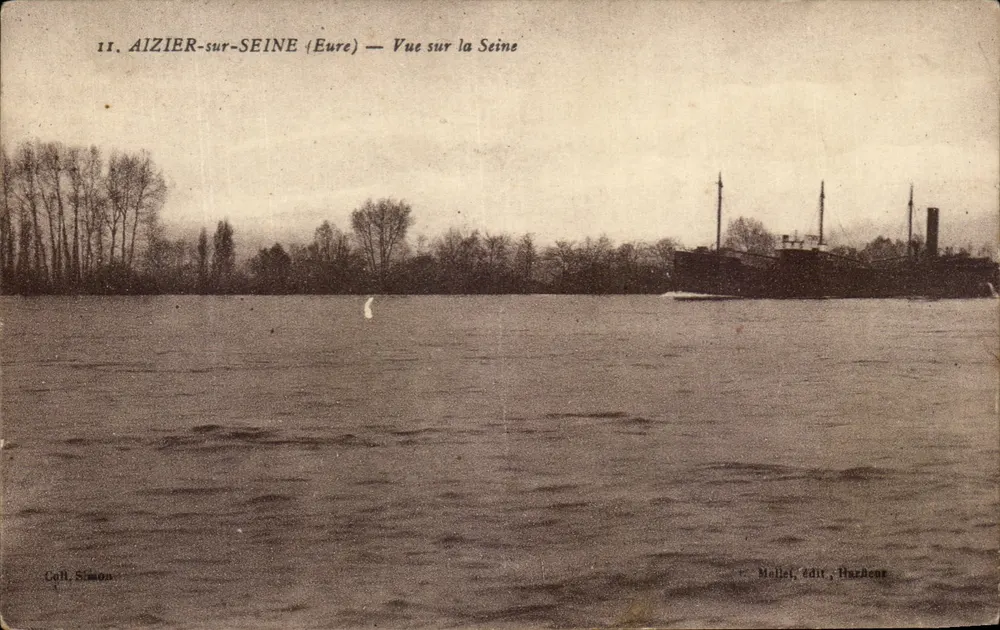 Aizier-sur-Seine (Eure) — Blick auf die Seine — Mallet, Édit. Harhour - Vorderseite