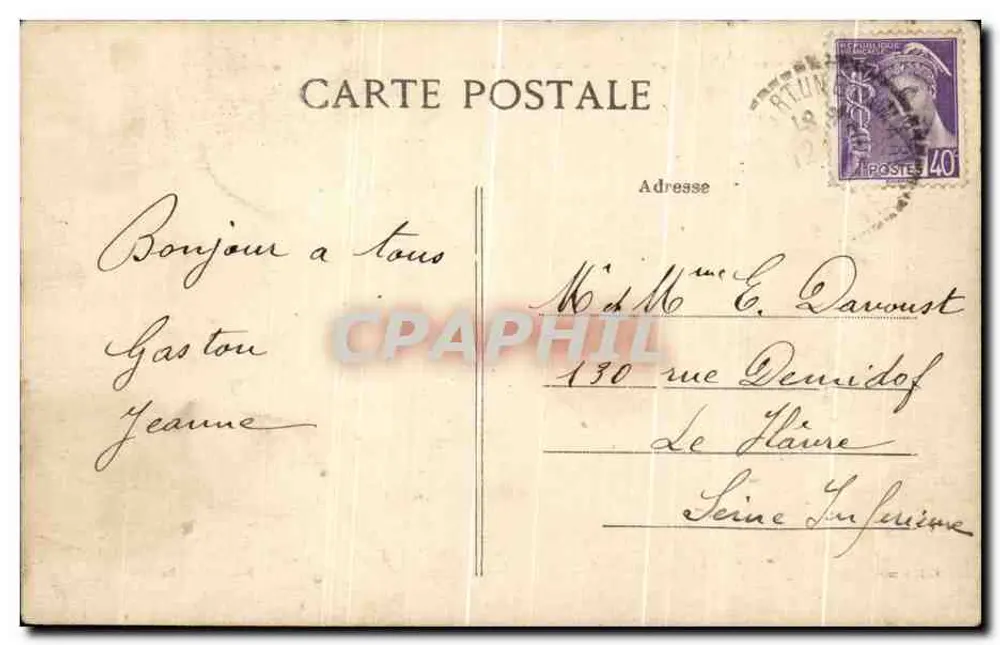 Aizier-sur-Seine (Eure) — Blick auf die Seine — Mallet, Édit. Harhour - Rückseite