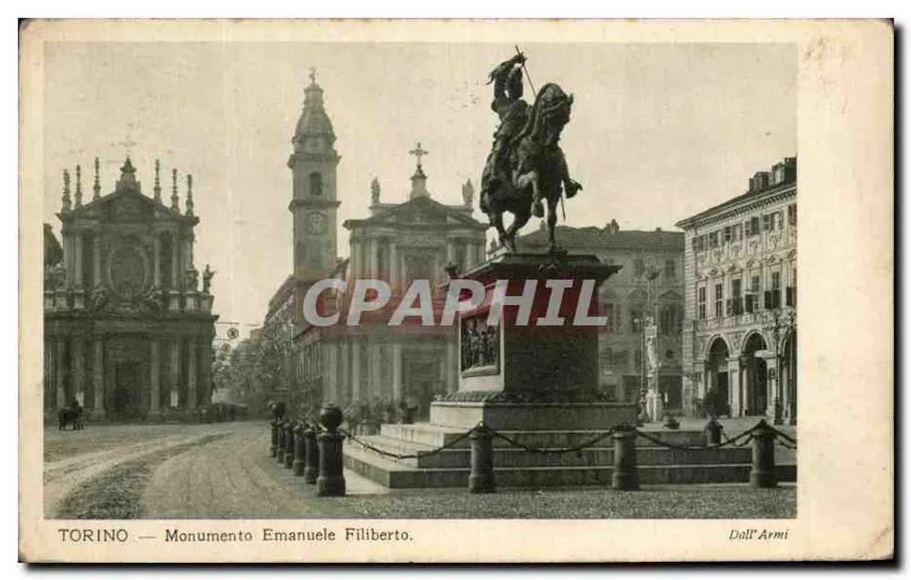 TORINO — Monumento Emanuele Filiberto. — Dall'Armi - Frente