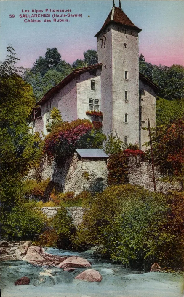 Pittoreske Alpen — Schloss Rubuis in Sallanches (Haute-Savoie) — Montant, Fotografie (Hauts-de-Savoie) - Vorderseite