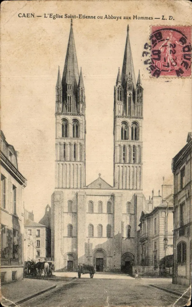 Caen — Die Kirche Saint-Étienne oder das Kloster der Männer — L.D. - Vorderseite