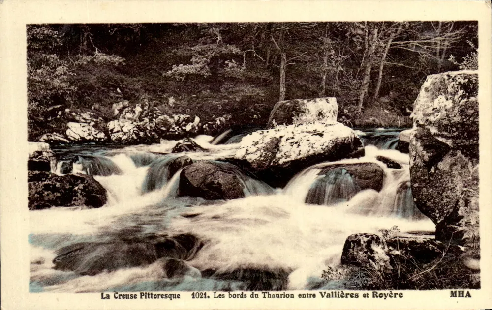Die malerische Creuse — Die Ufer des Thaurion zwischen Vallières und Royère — MHA 4021 - Vorderseite
