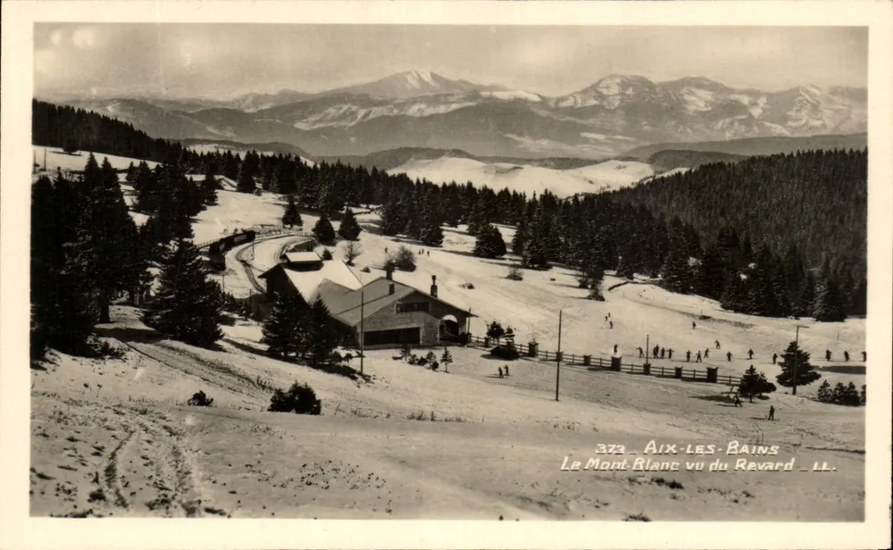 Mont Blanc von Revard gesehen — Aix-les-Bains — Lévy et Neurden, Paris - Vorderseite