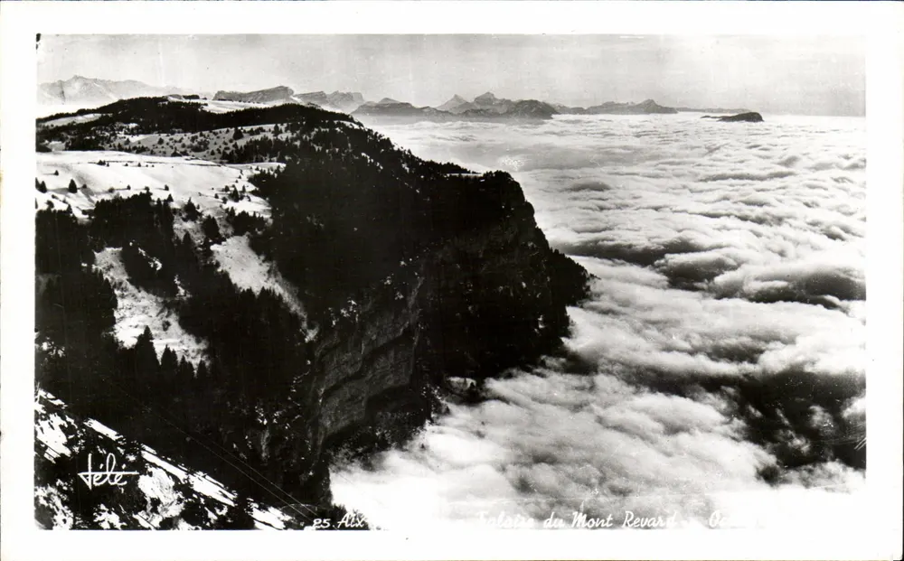 Kalkstein des Mont Revard — Ozean der Wolken — Aix — Tele-Photo, Aix-les-Bains - Vorderseite