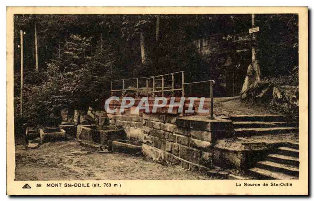 A Fonte de Ste-Odile — Mont Ste-Odile (alt. 763 m) — Editor: Arts Photographiques de Strasbourg - Frente