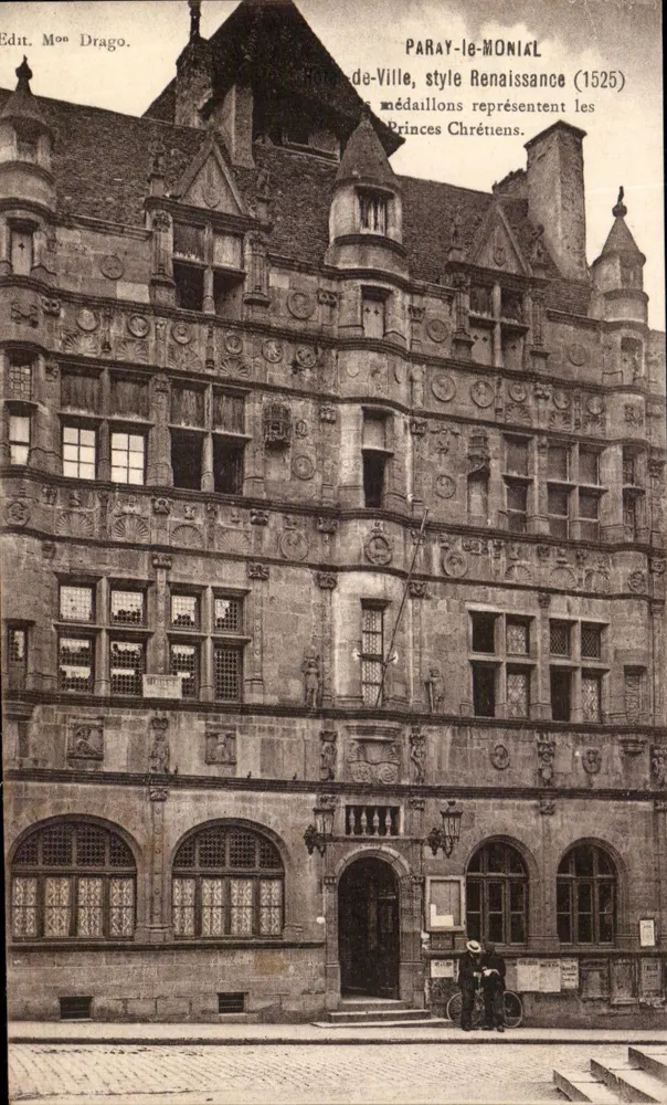 Hôtel-de-Ville von Paray-le-Monial — Renaissance-Stil (1525) — Edit. Mon Drago - Vorderseite