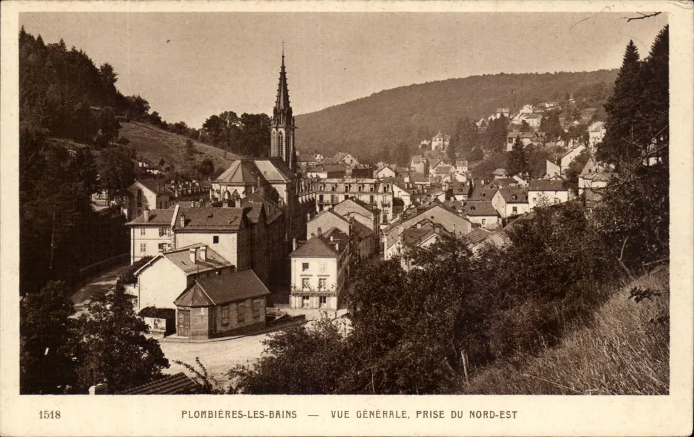 Plombières-les-Bains — Allgemeiner Blick, vom Nordosten aus — Serie 1518 - Vorderseite