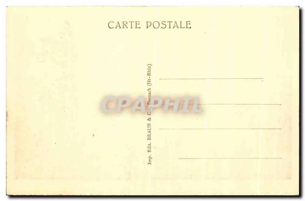 O topo do Ballon d'Alsace — vista panorâmica — série 1401, editada por Braun & Cie (Ht-Rhinach) - Verso