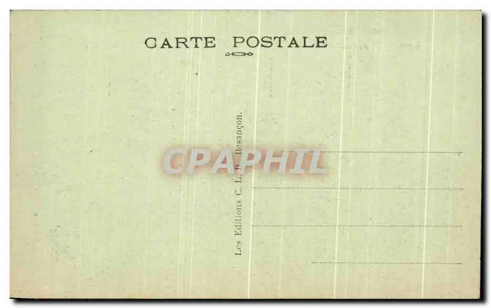 Besançon-les-Bains — Vogelperspektive — Editions C. L. Besançon, Nr. 201 - Rückseite
