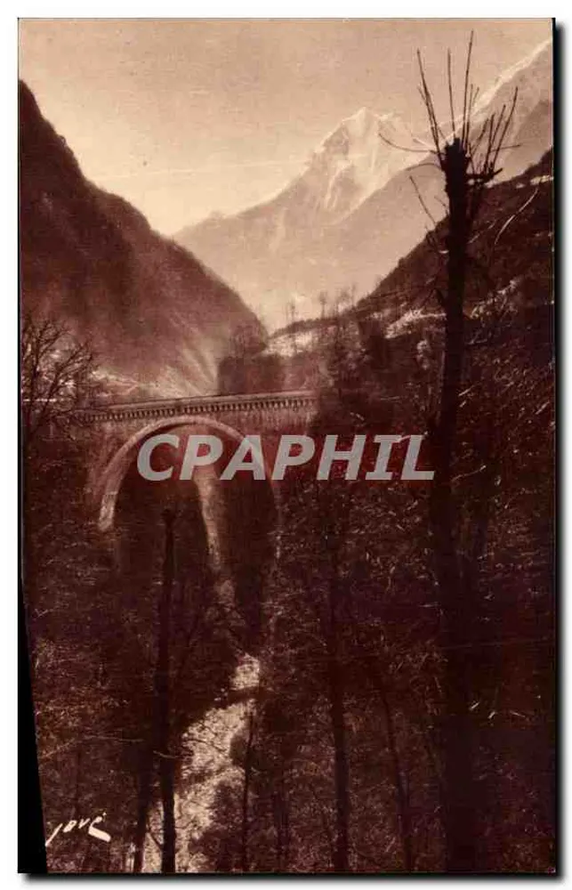 Luz-Sauveur — Le Pont Napoléon — Éditions Jové, Pau (B.P.) - Anverso