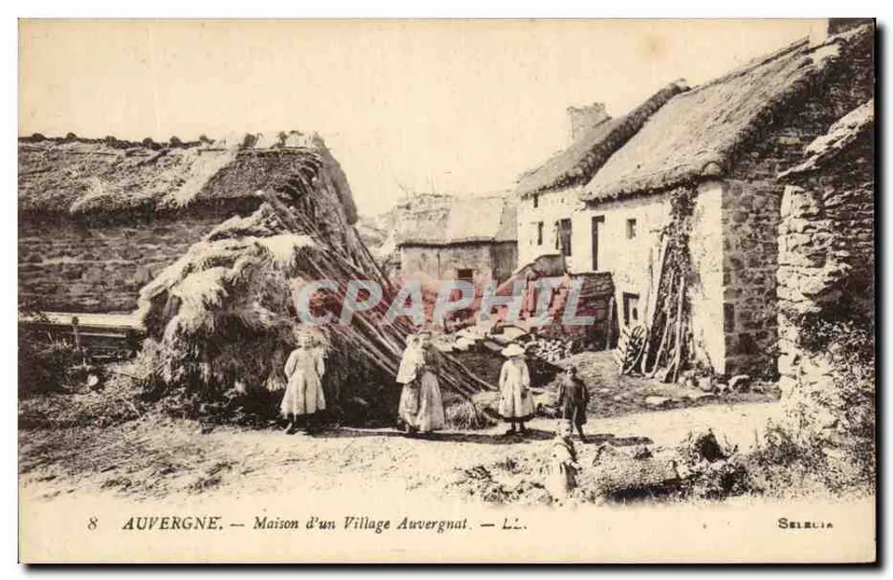 Auvergne — Haus eines Dorfes in Auvergne — L.L. — Séleucia - Vorderseite