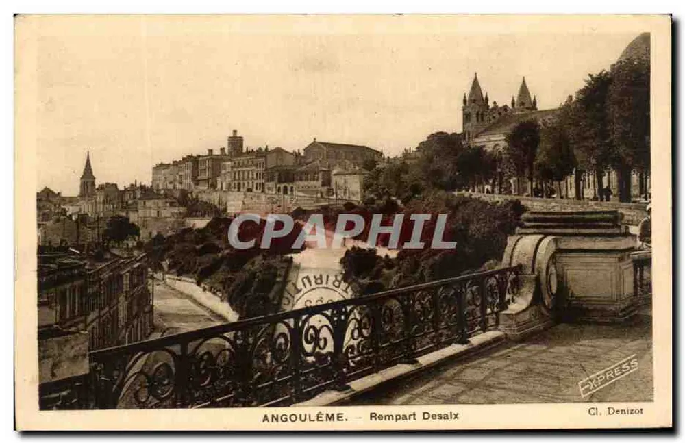 Angoulême — Rempart Desalx — Cl. Denizot - Frente