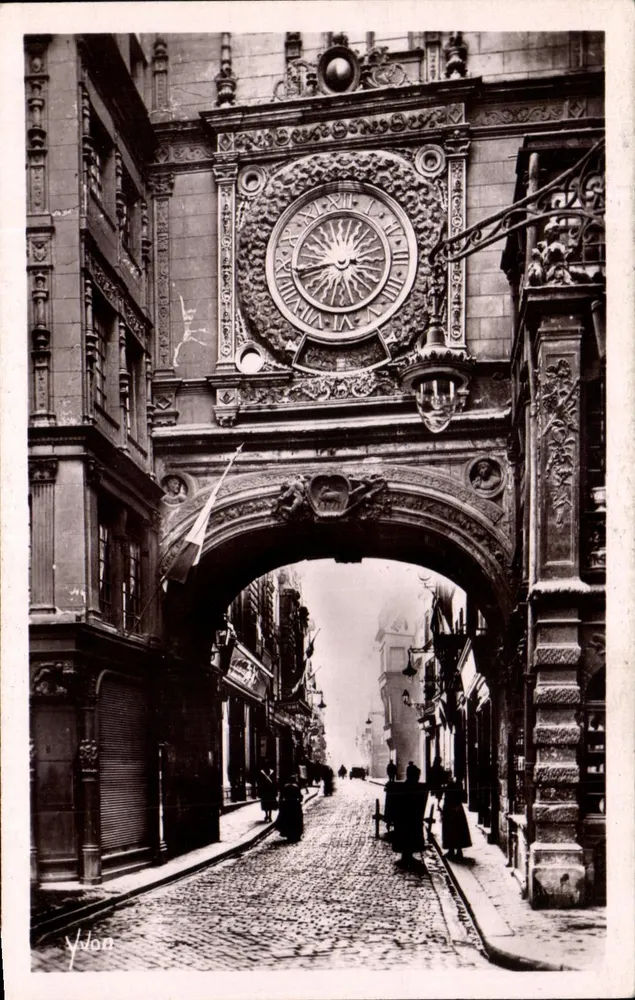 Rouen — La Grosse Horloge (1835) — Art Editions Yvon, Paris - Vorderseite