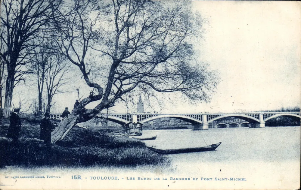 Toulouse - Die Ufer der Garonne und Pont Saint-Michel — Verlag Labouche Frères, n° 158 - Vorderseite