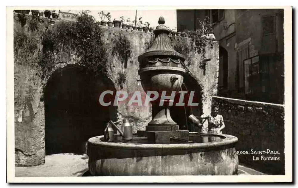 Saint-Paul-la-Fontaine — A Fontaine — Edição La Cigogne, Nîve - Frente