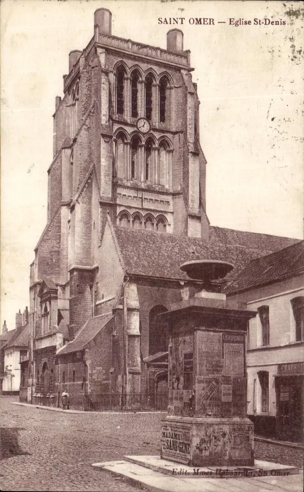 Saint Omer — Igreja de São Dionísio — Editoras Mmes Haboardia, Saint-Omer - Frente