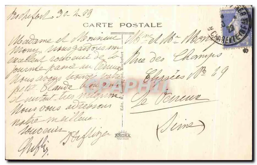 Rochefort-sur-Mer — La Lanterne Vauban — Ed. A. Gauthier - Reverso