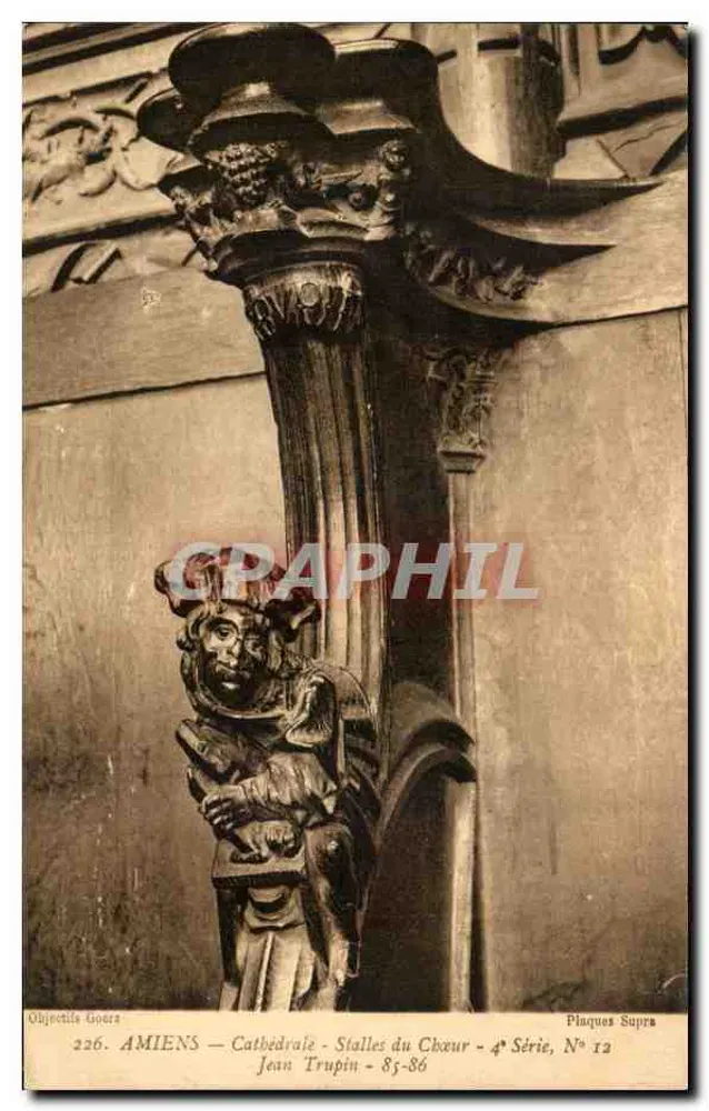 Amiens — Kathedrale — Chorbank — Jean Trupin — 4. Serie, Nr. 12 - Vorderseite