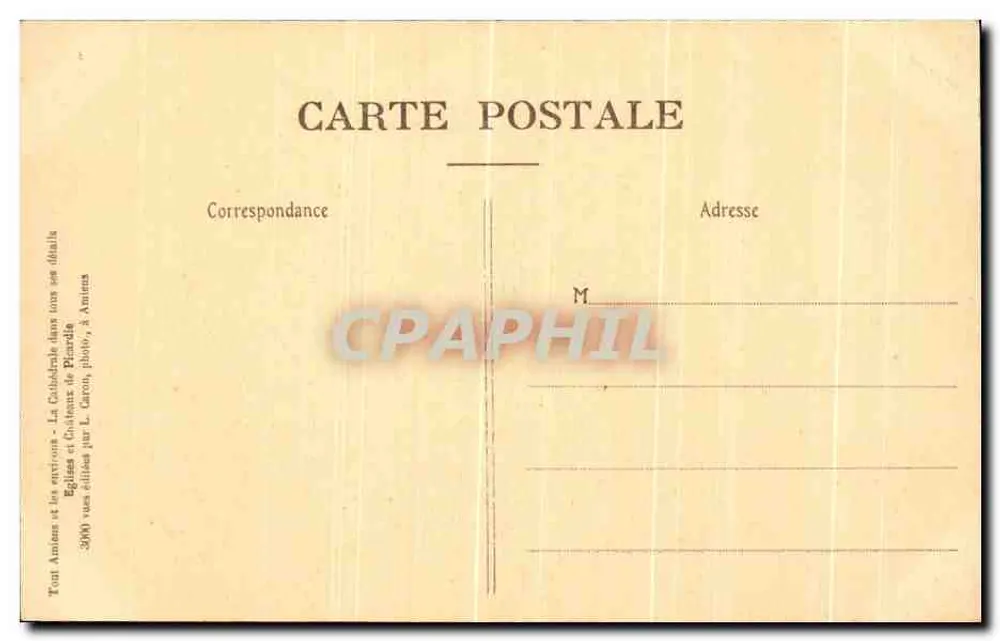 Amiens — Kathedrale — Chorbank — Jean Trupin — 4. Serie, Nr. 12 - Rückseite