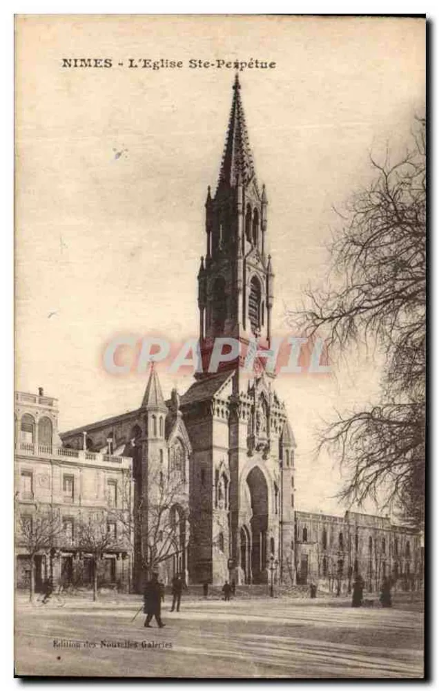 Nîmes - De Kerk van Santa Pépétue — Uitgave van de Nieuwe Galerijen - Voorkant