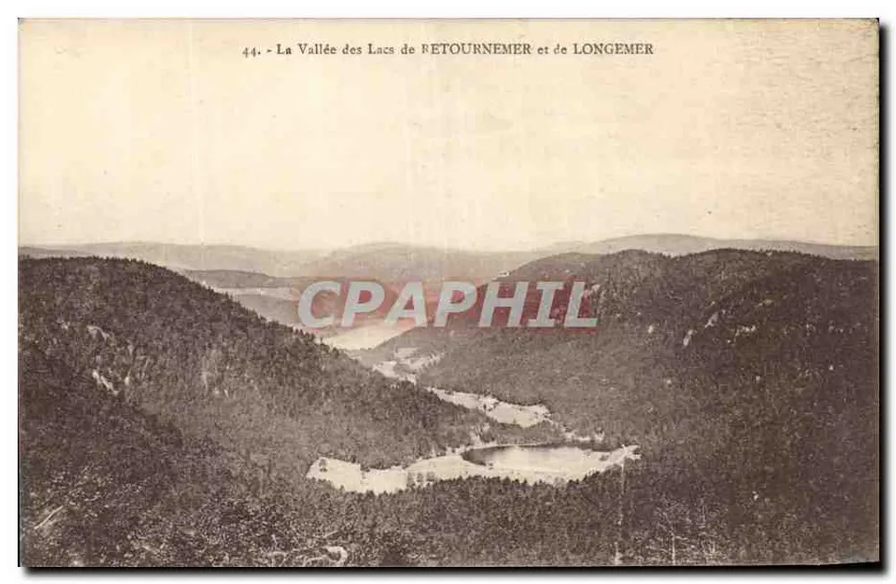 Die Tal der Seen von RETOURNEMER und LONGEMER — Luftbild — Verlag nicht sichtbar - Vorderseite