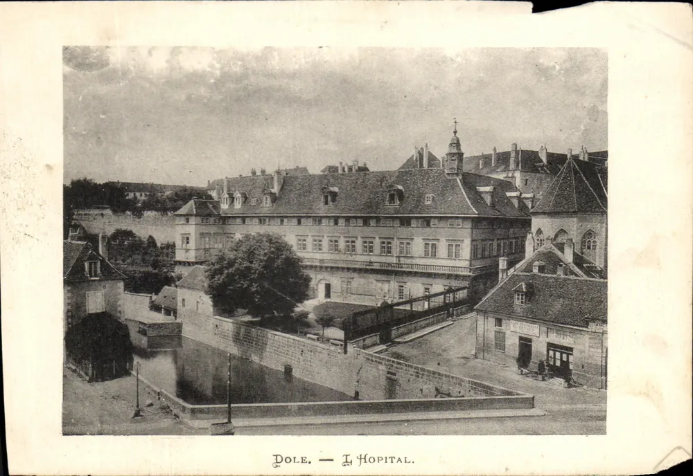 古董明信片 Dole L'Hopital - 正面