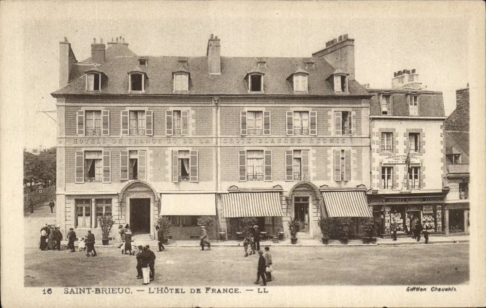 Saint-Brieuc — L'Hôtel de France et de la Groux Blanche réunis — Édition Cheuehix - Vorderseite
