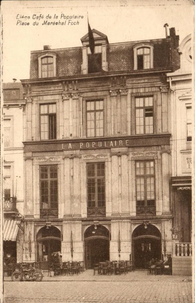 Café de la Populaire — Liège, Place du Maréchal Foch — Verlag Ingia - Vorderseite