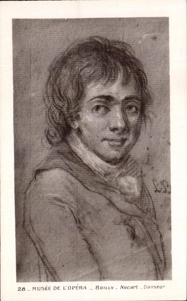Retrato de Nocart – Museu da Ópera – Bailly – Dançarino – Série 28 - Frente