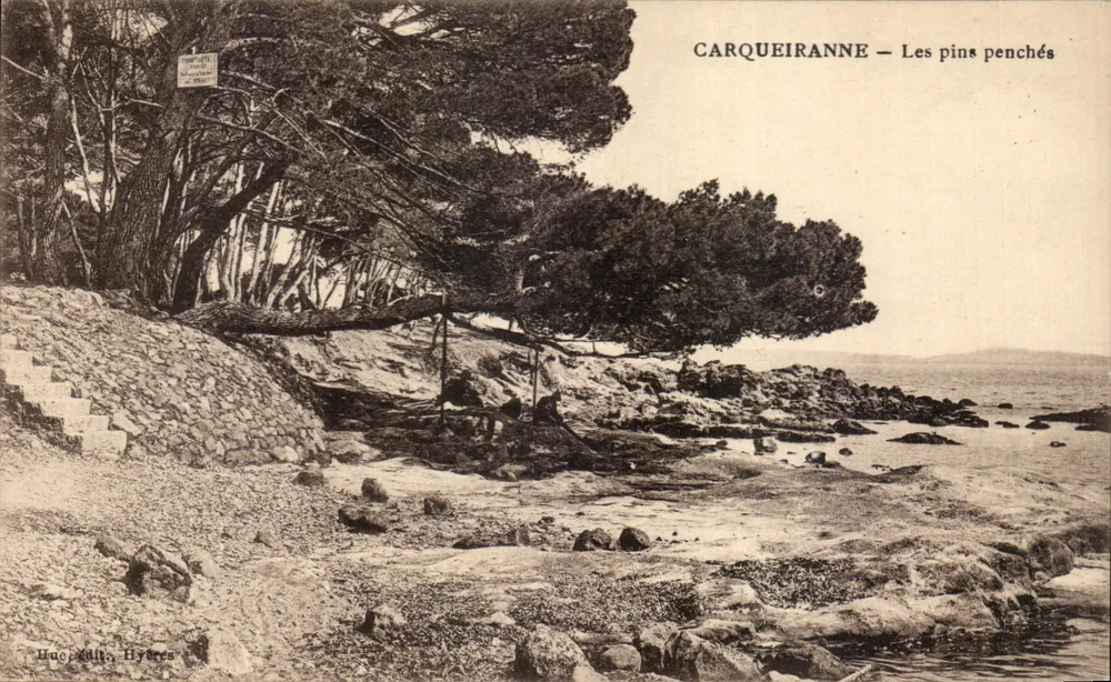 Carqueiranne — Los pinos inclinados — Huc & Cie, Hyères - Anverso