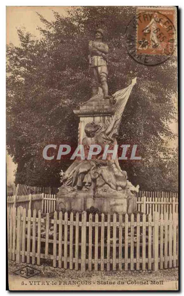 Vitry-le-François — Statue des Colonel Molf — C. Laîtier, n°5 - Vorderseite