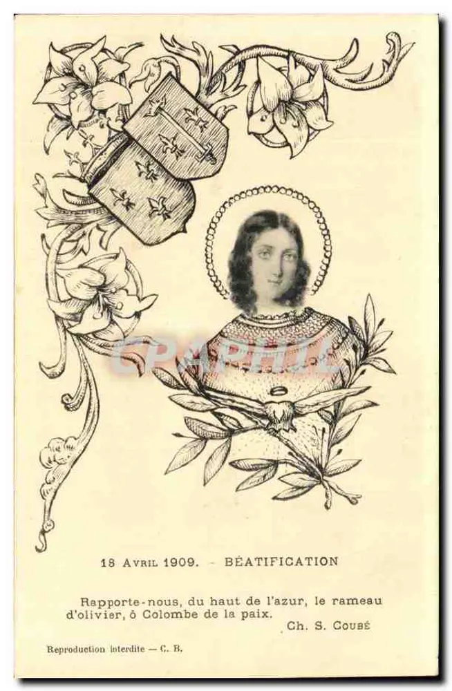 Sainte Colombe de la Paix — Beatificação — Ch. S. Cousé - Frente