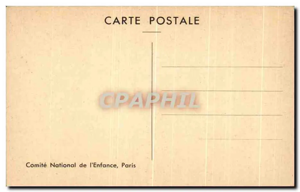 Retrato do Duque d'Angoulême — Foto N.D. — Comitê Nacional da Criança, Paris - Verso