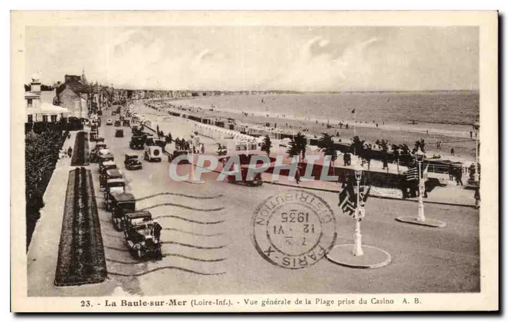 La Baule-sur-Mer (Loire-Inf.) — Allgemeiner Blick auf den Strand vom Casino — A. B. - Vorderseite