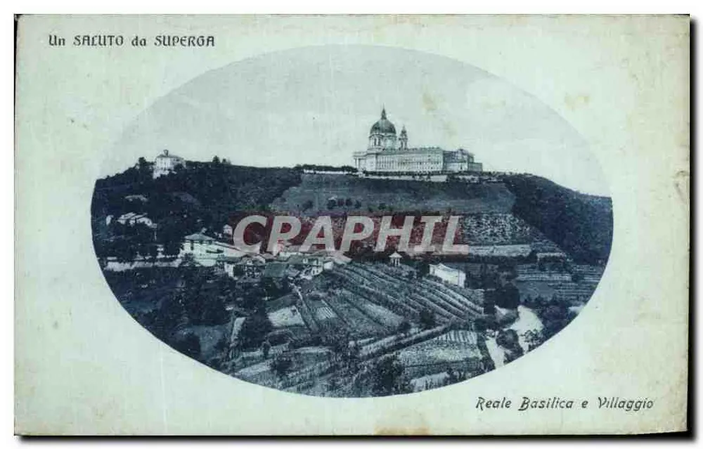 Superba — Reale Basilica und Dorf — unbekannter Verlag - Vorderseite