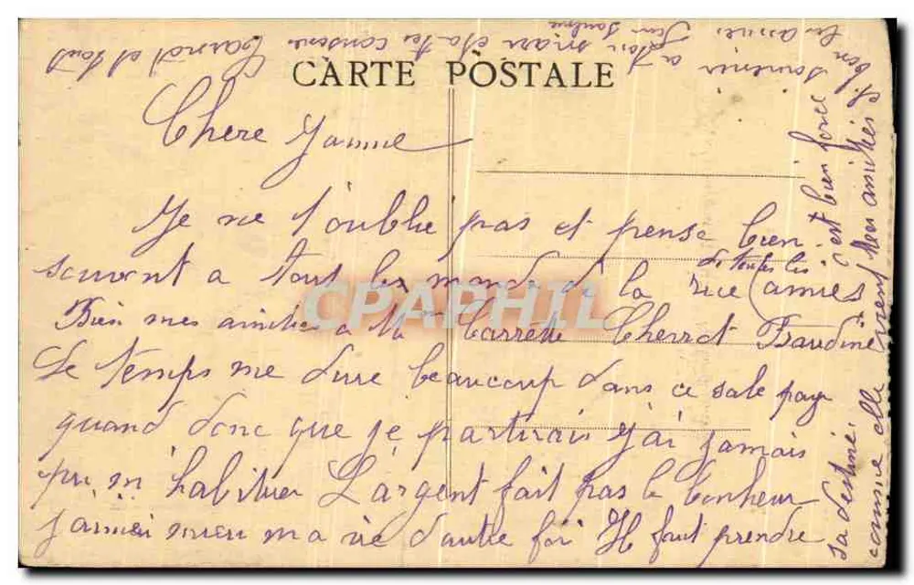 Le Creusot — Rue des Écoles — Maury Édit. - Achterkant
