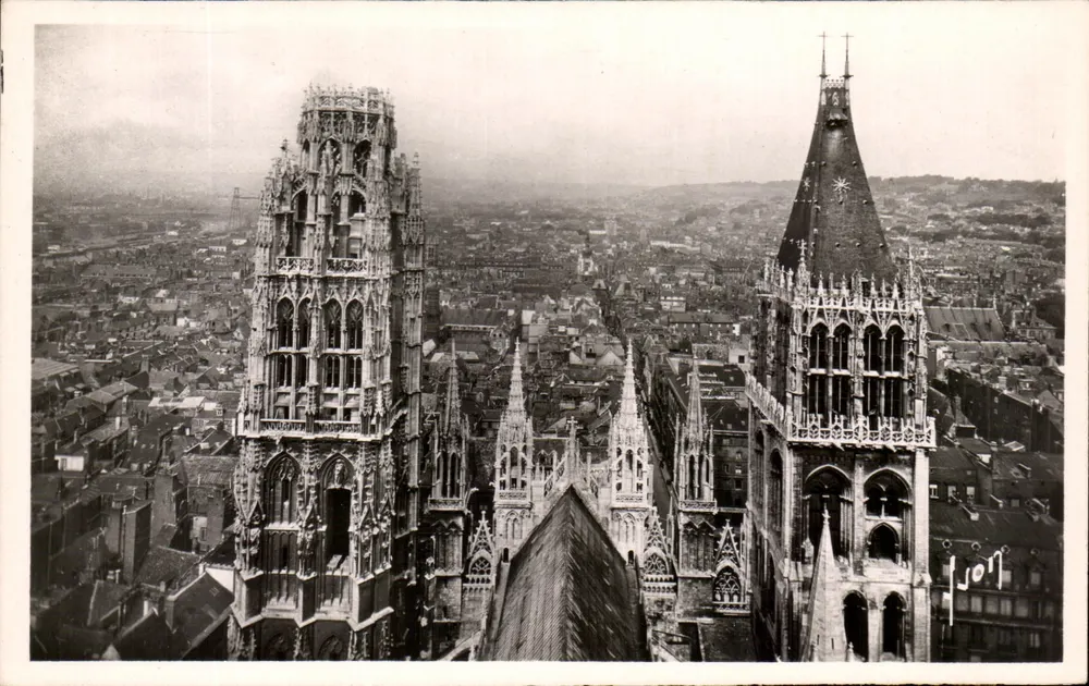 Rouen — Kathedrale — Butter-Turm und St. Romain-Türme — Editions d'Art, Paris - Vorderseite