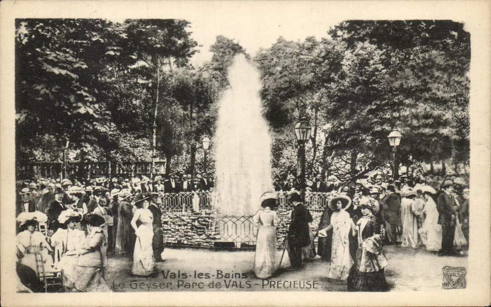 Vals-les-Bains — Der Geysir, Park von Vals — PRECIEUSE — Sammlung VALS - Vorderseite