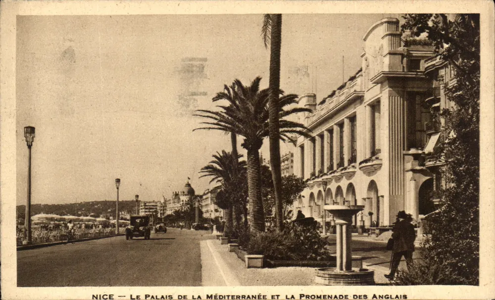 Nizza — Das Palast der Mittelmeeres und die Promenade des Anglais - Vorderseite