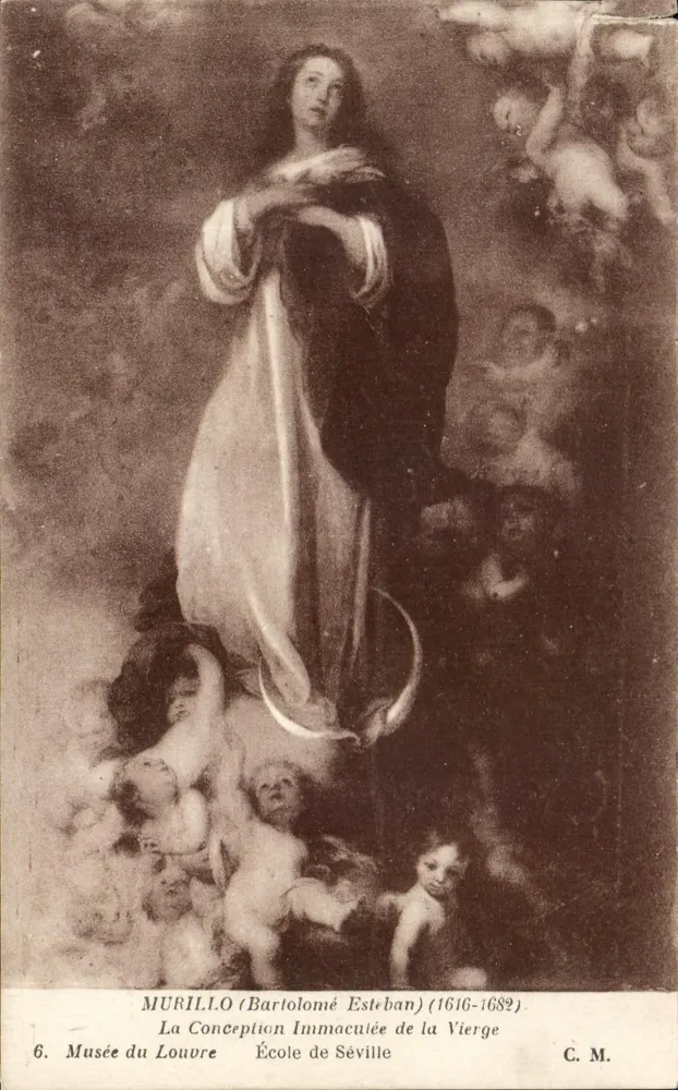 Die unreine Empfängnis der Jungfrau — Murillo (Bartolomé Esteban) 1616-1682 — Louvre-Museum — C.M. - Vorderseite
