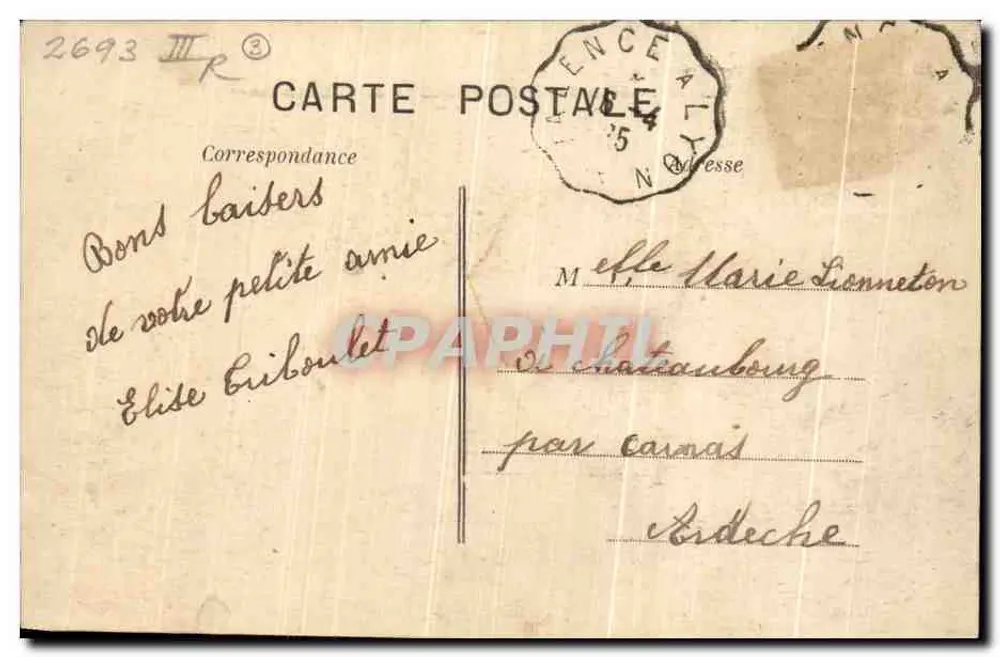 Saint-Barthélemy-de-Vals (Drôme) — Vista Geral — L. Charvat, fotografia-edição. Grand-Croix - Verso