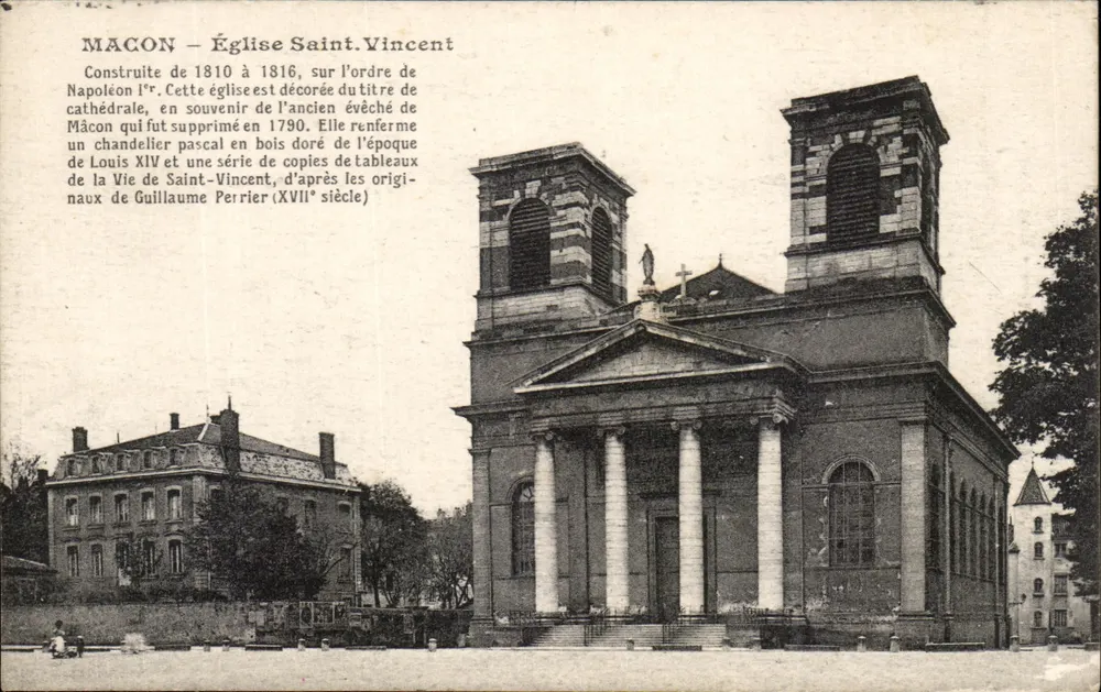 Macon — Igreja Saint-Vincent — Charvet, Davayé - Frente
