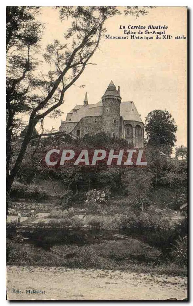 Kirche Saint-Angel — Historisches Denkmal des 12. Jahrhunderts — Edit. Maleyrat - Vorderseite